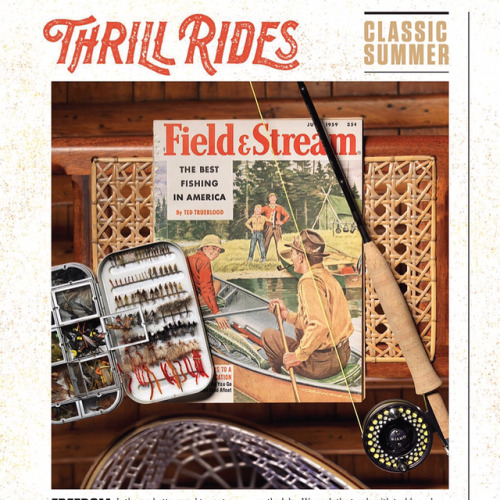 Couple three new ones for @fieldandstream this month exploring classic F&S covers… swipe 