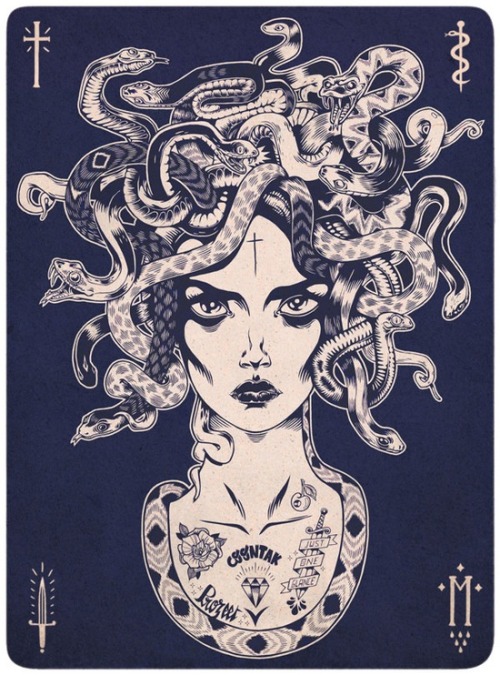 a-harlots-progress:  MEDUSA by PROZEET , via Behance