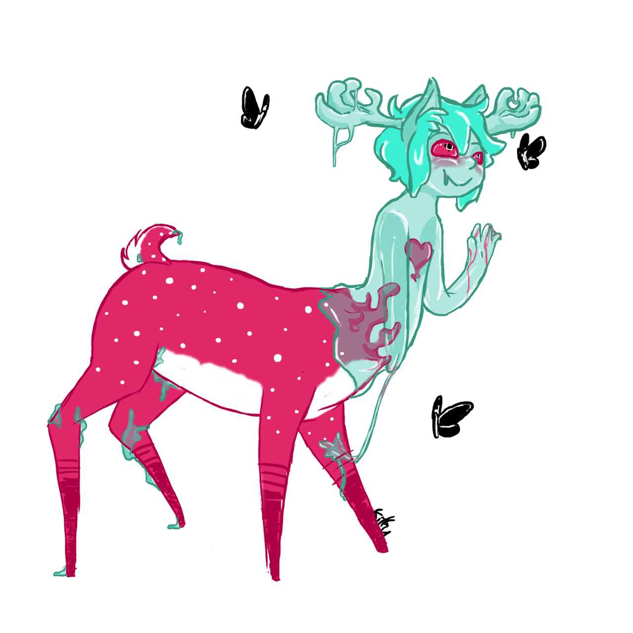 squidbiscuit:  here-lies-kitty-drawer-of-art:  So I drew Squid’s Jellolope Yeah