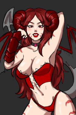 nsfw-20nine:  Succubus design by @captaintaco2345-2I