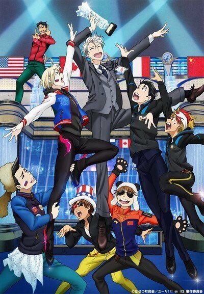 tg-san:OFFICIAL ART FOR THE ISU WORLD TEAM TROPHY 2017 COLLABORATION  WHY IS VICTOR STILL IN A COACH