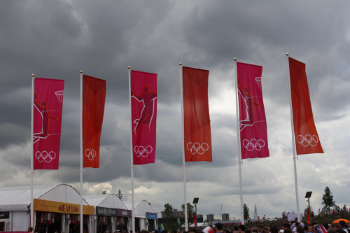 London 2012 basketball arena flags (by Keith Fuller)