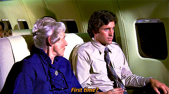 movie-gifs:   Airplane! (1980), dir. Jim Abrahams, David Zucker &amp; Jerry Zucker