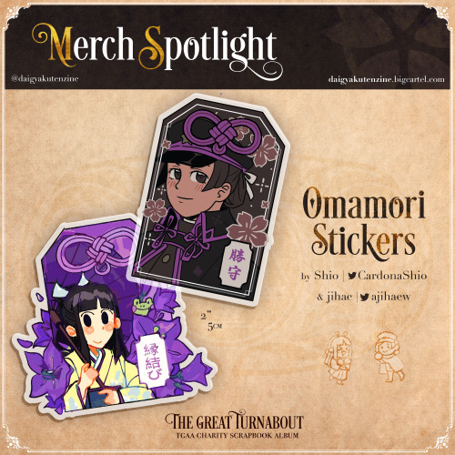  MERCH SPOTLIGHTThe final 2 stickers on our collaborative omamori-style sticker sheet are another pa