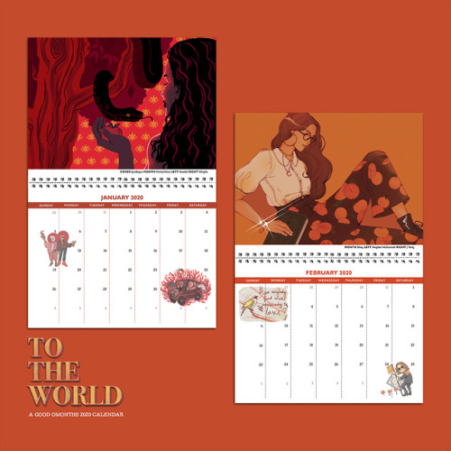 gingerhaole: goodomonths: goodomonths: goodomonths: To The World: A Good Omonths 2020 Calendar We&rs