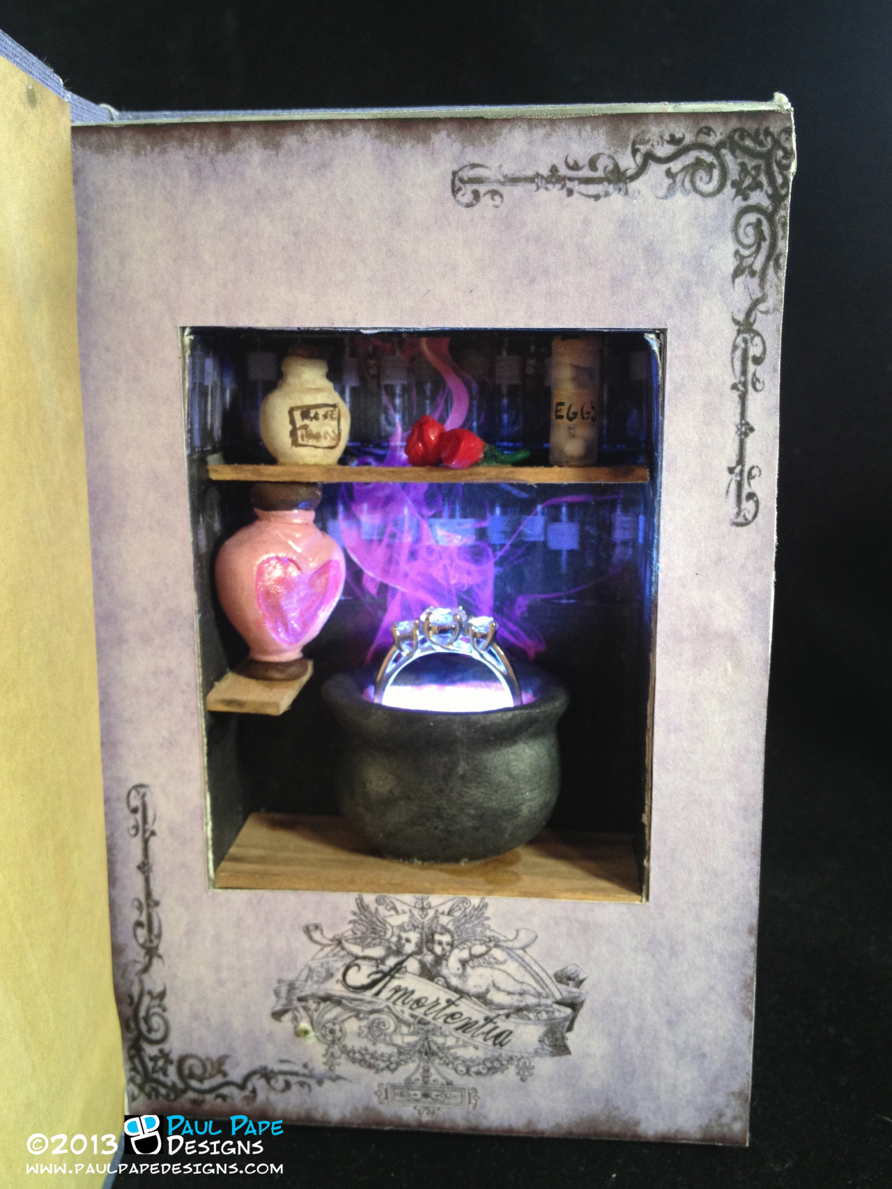 paulpape:  Harry Potter Themed Amortentia Custom Engagement Ring Box by Paul Pape