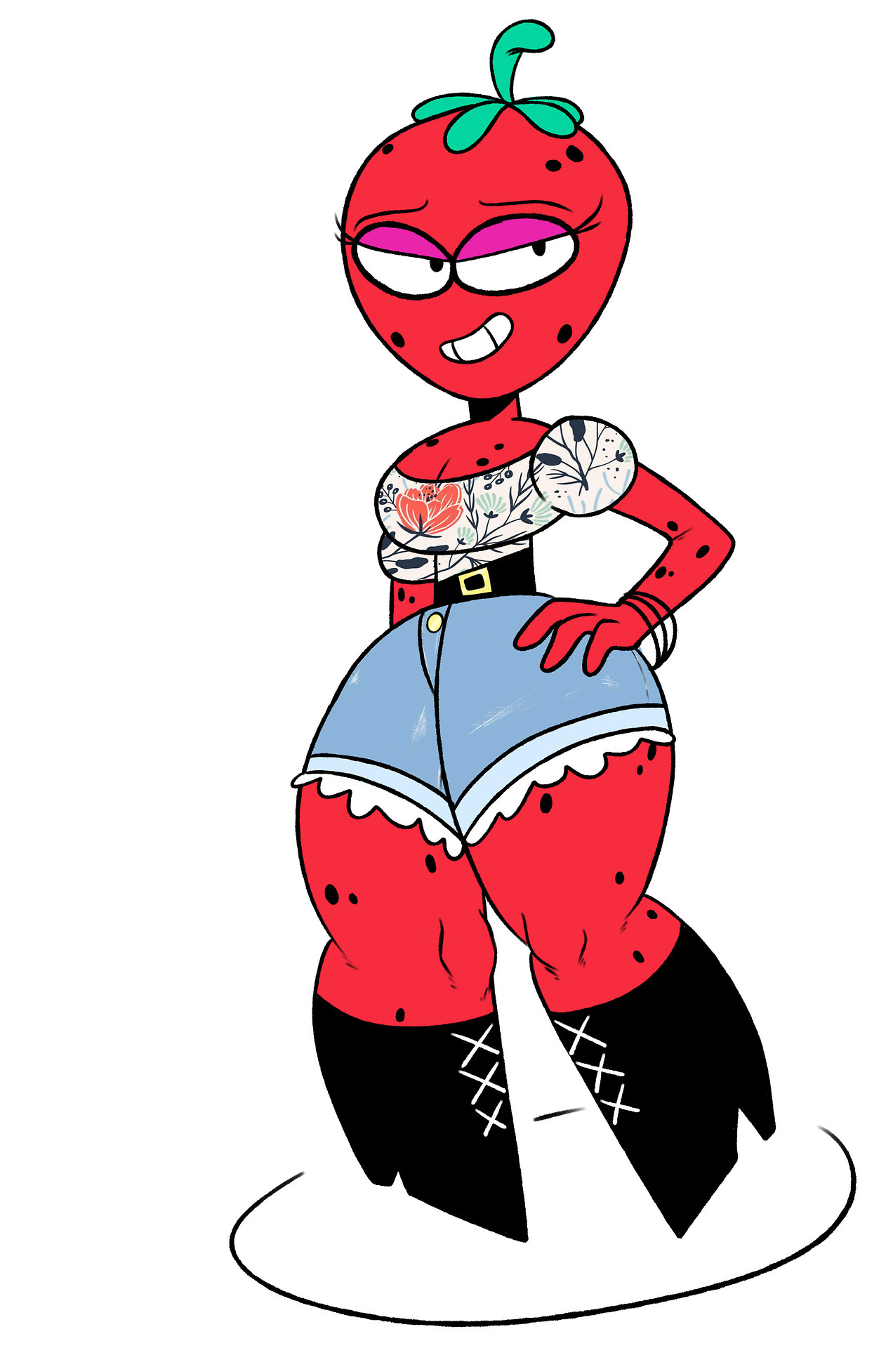 hart-attack-art: so a certain strawberry likes fashion…. I feel the urge to draw