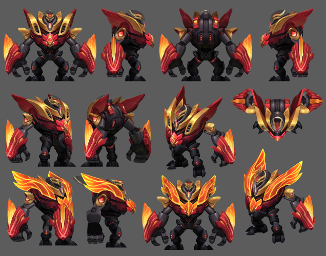 3D League turnarounds — Pbe update - Pulsefire + FPX skins (Check