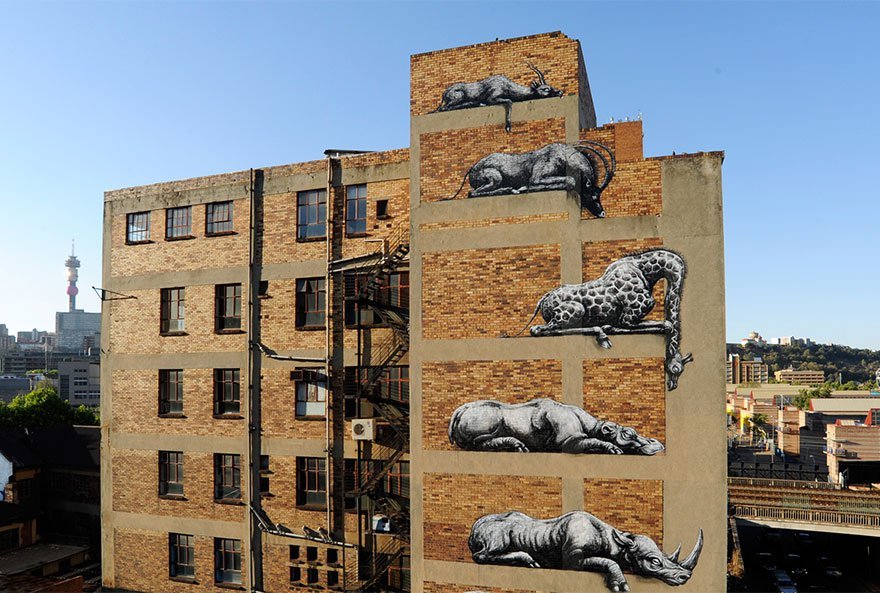 Street art by Levalet