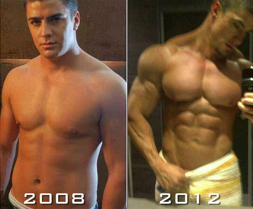 keepemgrowin:  Damn… he got big, he got jacked.lift-strong:Jaco De Bruyn transformation