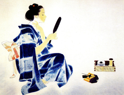 blackcoffeecinnamon: Hirota Tatsu (1904-1990)    広田多津 Face Powder   白粉、1937