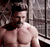 broodingmuscle:hunnam:Frank Grilloas Roy Pulver in Boss Level (2021)God-tier Dad