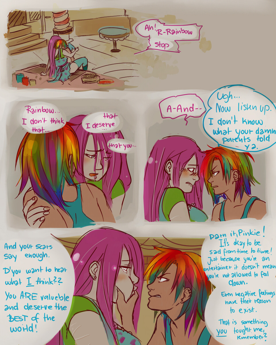 human-pinkie-pie:  askhumanappledash:  RD:  *cough*   IT’S GOOD TO BE BACK  It&rsquo;s