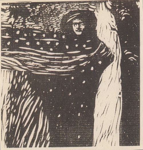 huariqueje:   Einsamkeit (Loneliness)  -  Koloman Moser  1902 Austrian 1868-1918 Wood