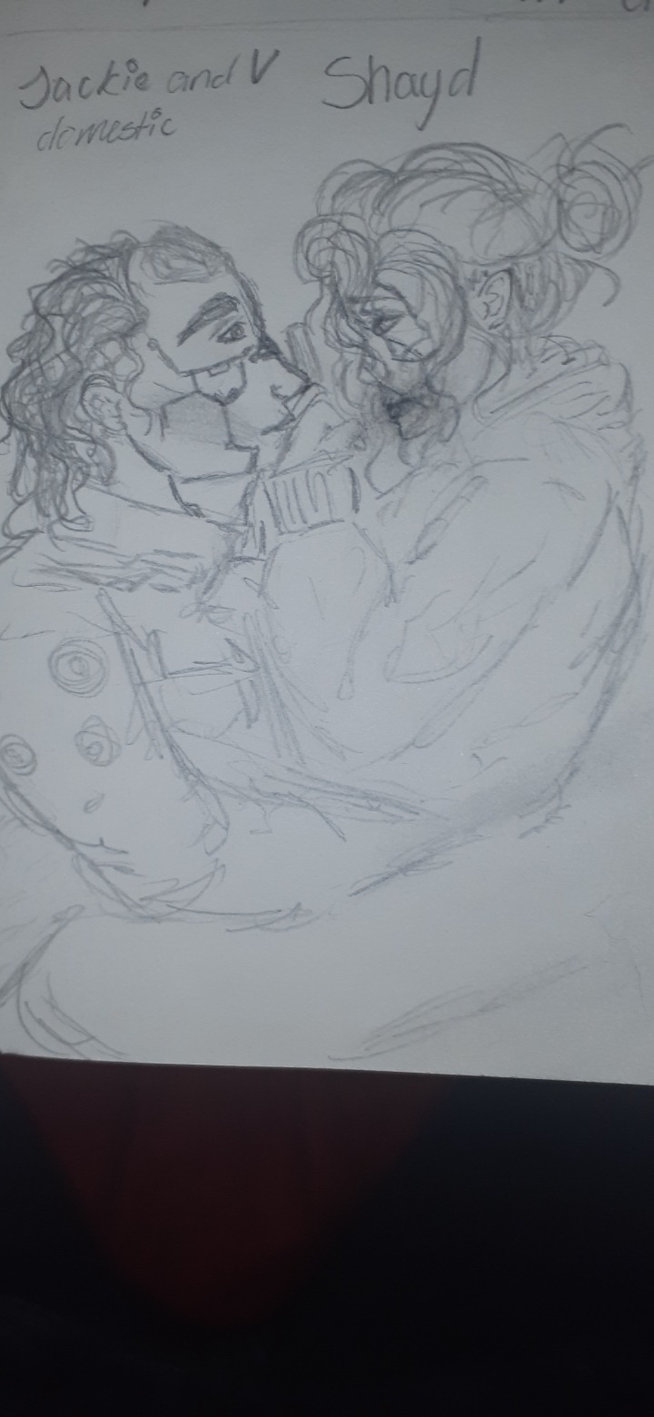 Here's A Little Jackie And V Being Cute With V Shaving Jackies Face And Omg His Hair Is Down!!