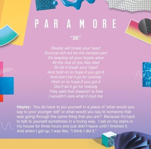 paramoremusiccom:Behind the lyrics