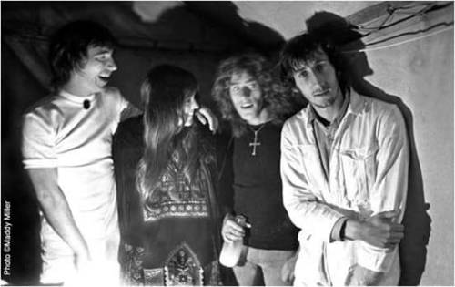 Keith Moon, Melanie, Roger Daltrey and Pete Townshend.