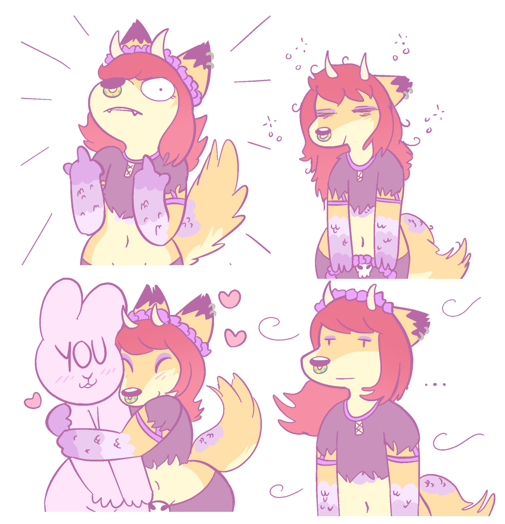 cat-boots: 🌸flower boi!🌸 [sticker pack commission for @somefoxthing] you can