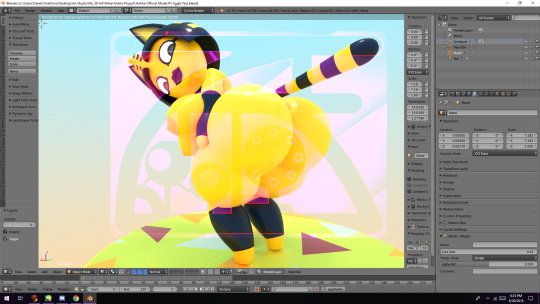 zandolaf: Decided to test some jiggle bones and boy I love it, debating if I should make the tail jiggle or not, but all i have to do is weaken the Tail Controller and the tail will jiggle and float instead of being Hooked in the same spot. This is just