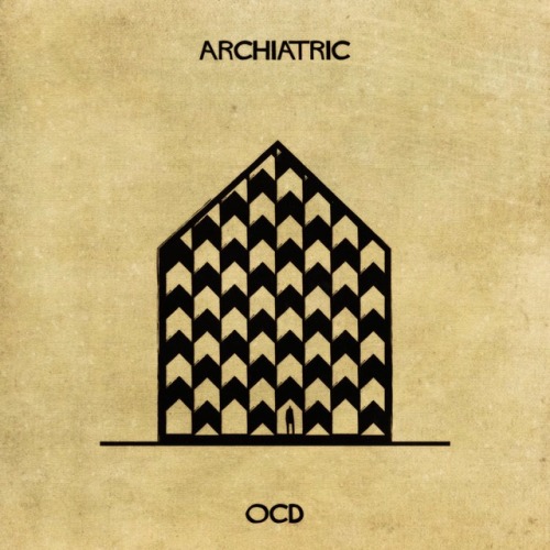 Using Architecture To Explain 16 Mental Illnesses And Disorders. Archiatric by Federico Babina.