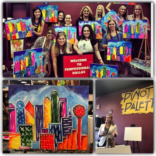 Had a great time tonight at Femfessionals Dallas Social tonight at Pinots Palette!! Great group of l