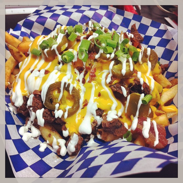 Trying the loaded fries today.