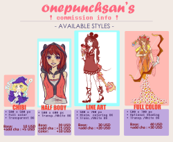 onepunchsansart:  ! REBLOGS ARE APPRECIATED ! hey guys, thank you so much for all the support you’ve given me, be it likes or reblogs or comments! I’ve decided to open commissions again. for now i’ll open 5 slots and we’ll see from there; the