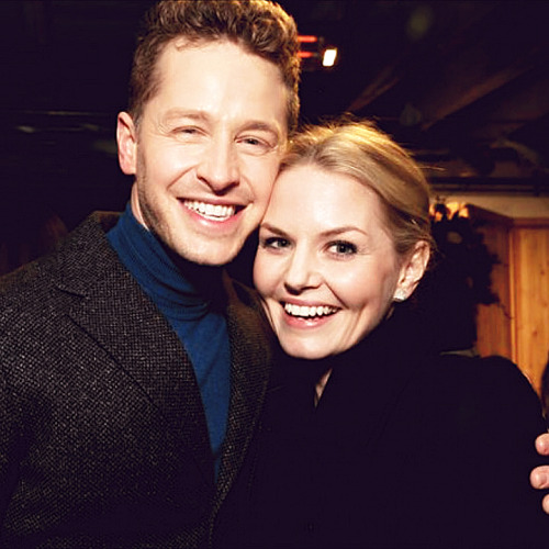 lovestruckhook:  Jennifer Morrison & Josh Dallas at OUAT 100th episode party #aka daddy charming and his little baby princess  