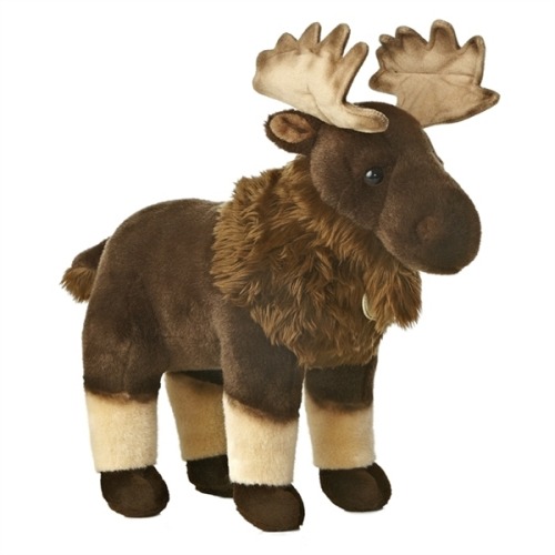 Aurora Realistic Moose Plush