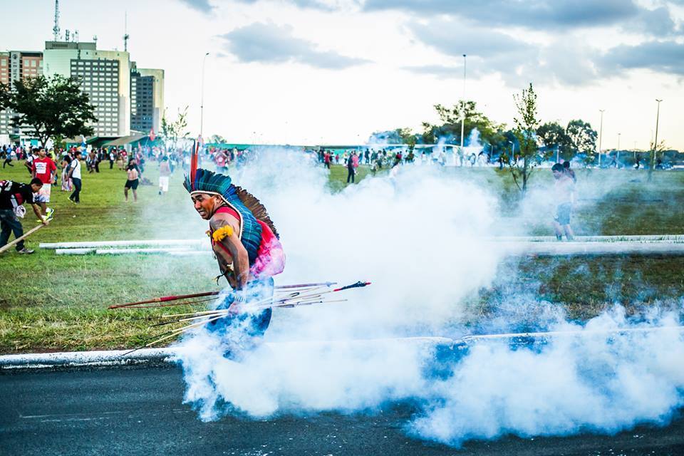 dandycapp:  27/5/14 ‪‎Brasilia‬ ‪#‎Brazil‬ - Clashes between indigenous