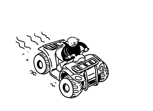 All Terrain Vampire. A Drawing From 2021