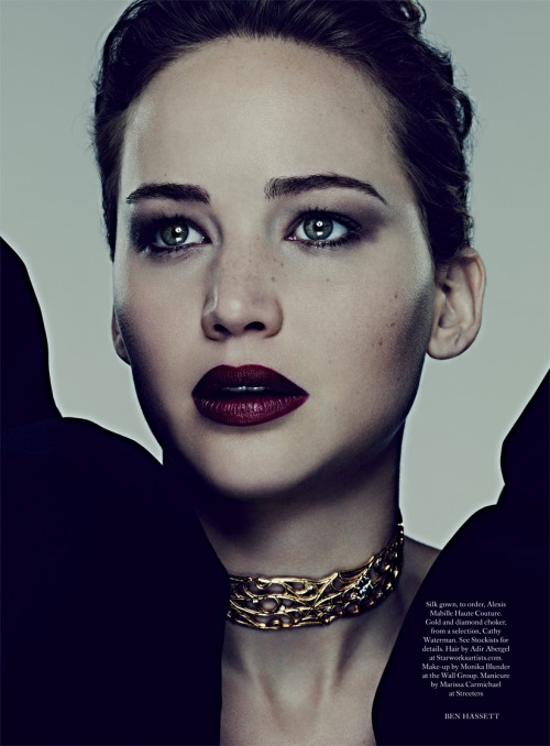 Jennifer Lawrence For Harpers Bazaar UK - November 2013