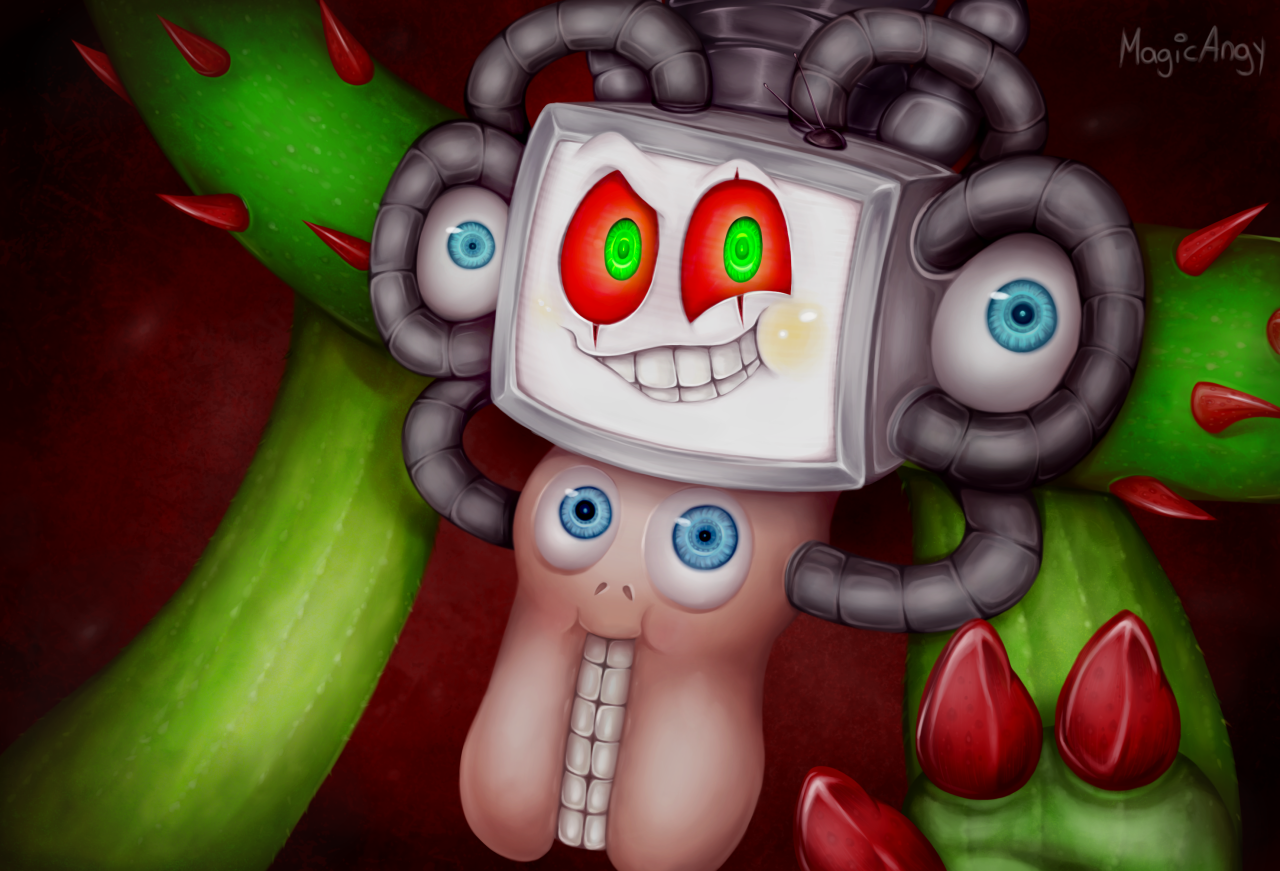 Lady Norémon's Tumblr — omega-undertrash: Omega Flowey's Tv Screen in