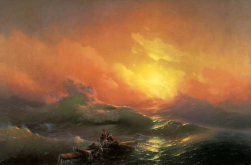 classic-art: The Ninth Wave Ivan Konstantinovich Aivazovsky, 1850