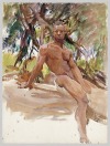 gayartists:Nude in Tree (1917), John Singer Sargent