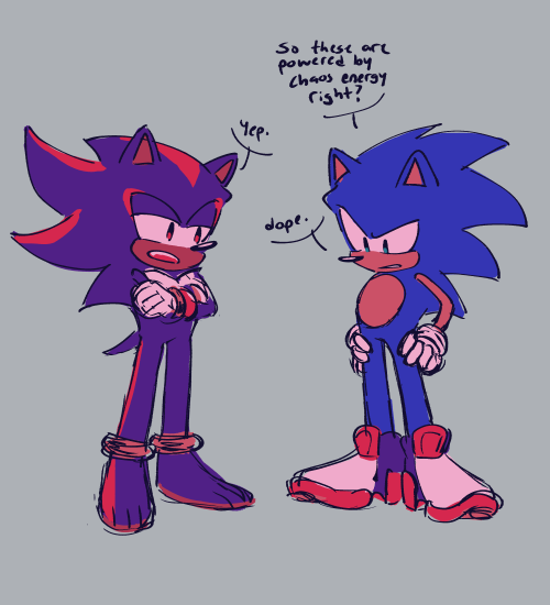 lovedeltaa:in which sonic channels chaos energy…… badly(what shadow won’t admit is that he had the s