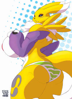 dedoarts:  My gallery needed more Renamon,