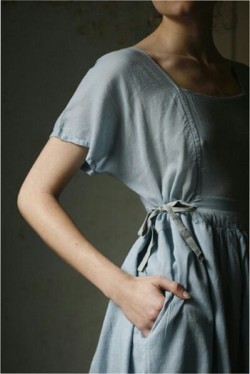 oldfarmhouse:  ~Linen wrap dress~  (This