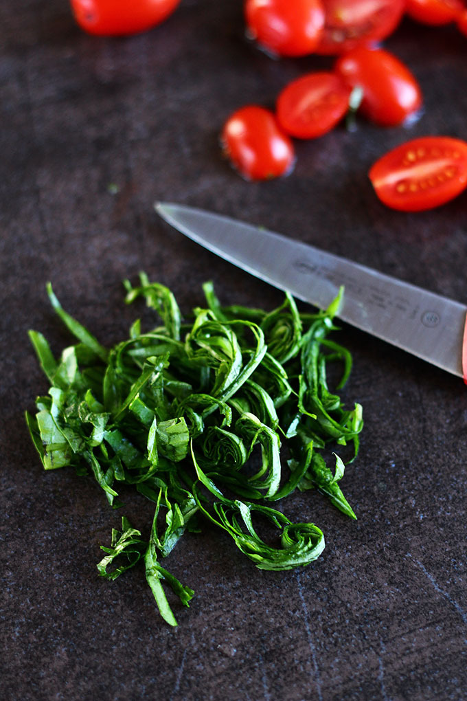garden-of-vegan:  Tomato Basil Salad with Seasoned Tofu via ilovevegan.com