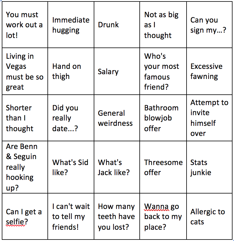 Shitty Online Dating Bingo [OC] 