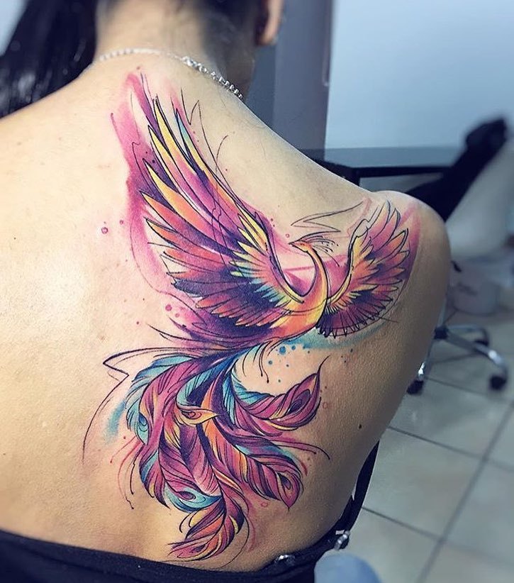 Phoenix tattoo by  Skin Machine Tattoo Studio  Facebook