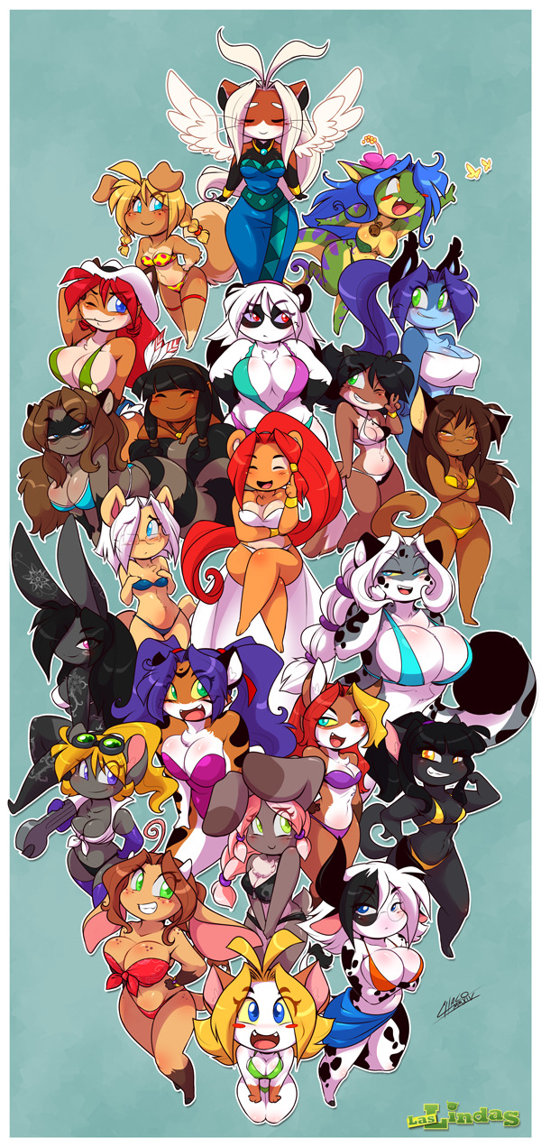 chalodillo:  The first Patreon Illustration for the 1k milestone reward: All Breasts