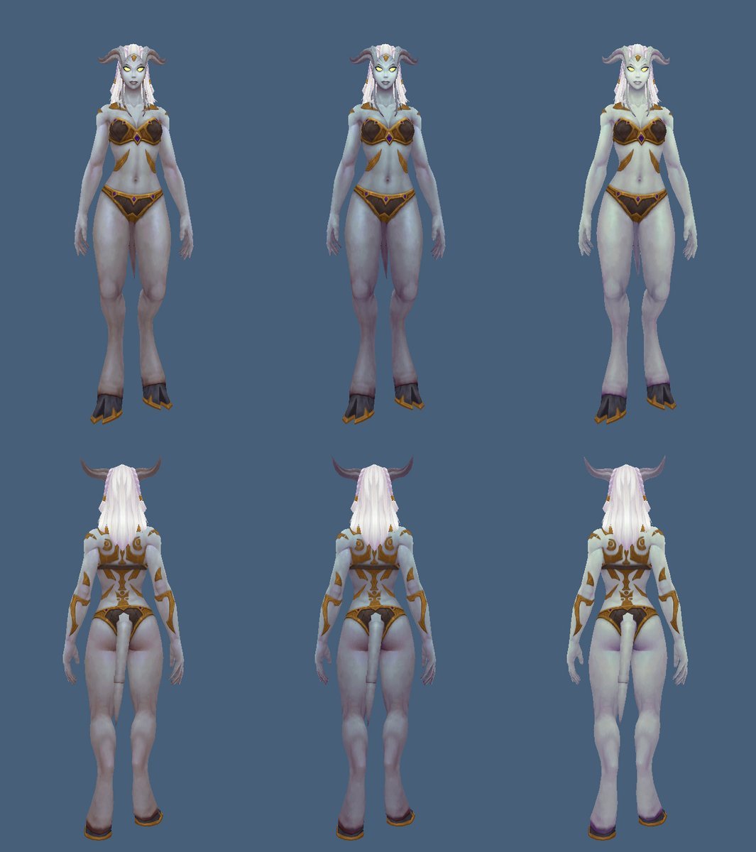 isei-silva: void-storage:  Source The 7.3 Lightforged draenei models. Trying not