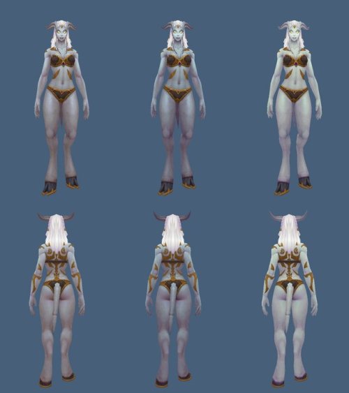 isei-silva: void-storage:  Source The 7.3 Lightforged draenei models. Trying not to get too excited about these, but wow, they’re gorgeous. I’m really hoping that players will at least be able to get their hair/horns/facial hair at some point, and