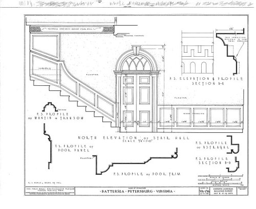 thevirtualbuilder: Battersea, Petersburg, Virginia. Constructed (circa 1768) for Colonel John Banist