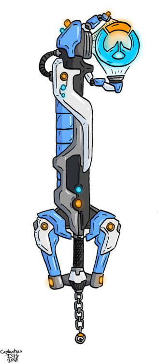 Porn photo I redrew my old Overwatch Keyblade design!