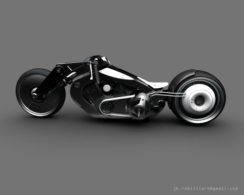 jeanbaptisterobilliarddesign:Muscle Bike Concept.Design, 3D, RenderingJean Baptiste ROBILLIARD