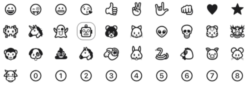 Apple’s black and white emoji are better than their color ones. Fight me.