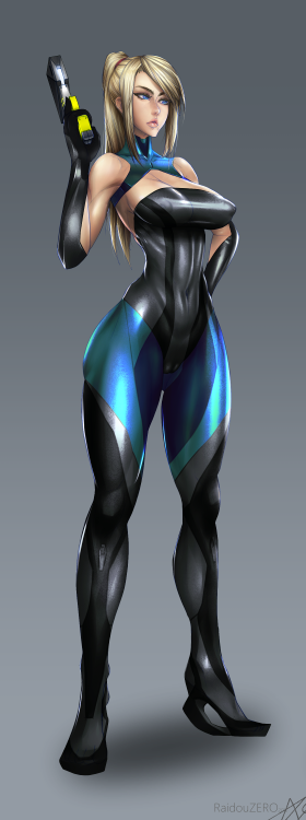 raidouzero:    Zero Suit Samus - alt costumes     I keep trying with different painting styles, this took me a while but I learned a lot!Sigo intentando con diferentes estilos de pintura, este me tomo un buen tiempo pero aprendí mucho!    