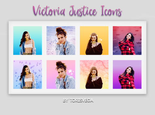 torisvega:victoria justice icons ● by torisvegapack contains 96 icons in total (4 individuals in dif